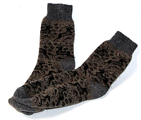 Мужские зимние носки из овечьей шерсти темно-серая