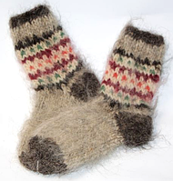 Зимние мужские носки из собачьей шерсти