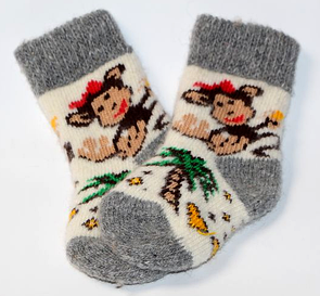 Дитячі теплі вовняні шкарпетки
