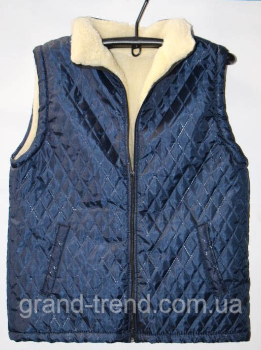 Безрукавка Женская Из Овчины - Синий Цвет — Купить Недорого на Bigl.ua ...