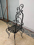 Кований стілець ручної роботи арт.м 31, фото 3