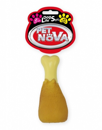 Игрушка для собак Куриная ножка Pet Nova 13 см - фото 1 - id-p605146202