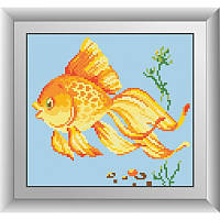 Алмазная живопись квадратными камнями Золотая рыбка Dream Art 30520 (22 х 24 см)