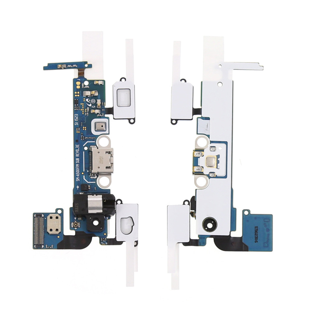 Шлейф для Samsung A500H Galaxy A5 (2015) з роз'ємом зарядки, роз'ємом для навушників і мікрофоном, rev. 0.6, фото 1