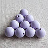 12мм (лаванда) кругла, силіконова намистина, фото 2
