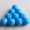12мм (блакитний) кругла, силіконова намистина, фото 2