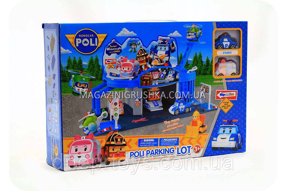 Паркування-гараж іграшковий «Robocar Poli» - (2 машинки) XZ-312