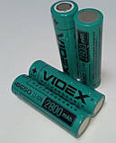 Акумулятор Videx Li-Ion 18650 (без захисту) 2800 mAh (ток 6 А), фото 2