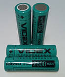 Акумулятор Videx Li-Ion 18650 (без захисту) 2800 mAh (ток 6 А), фото 3