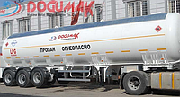 Автоцистерна DOĞUMAK 45M3 LPG SEMI TRAILER WITH HYDRAULIC PUMP & MECHANIC METER для перевозки газа