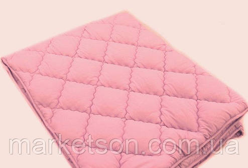 Зимова тепла ковдра 195*215. Холлофайбер. Рожевий., фото 1