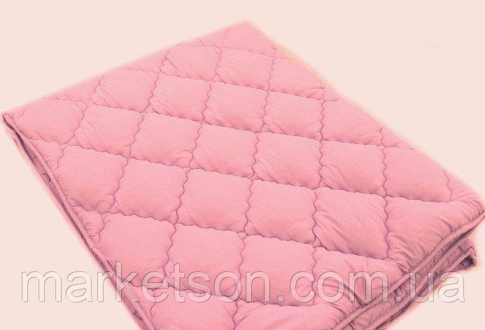 Зимова тепла ковдра 195*215. Холлофайбер. Рожевий.