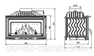 Камінна топка KAWMET W16 (9.4 kW) EKO - фото 5 - id-p605487703
