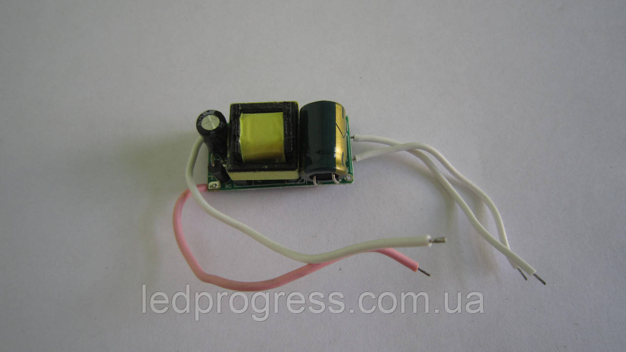 Димований стабілізатор струму для світлодіода (драйвер) 220 V: 1*3W (600mA)