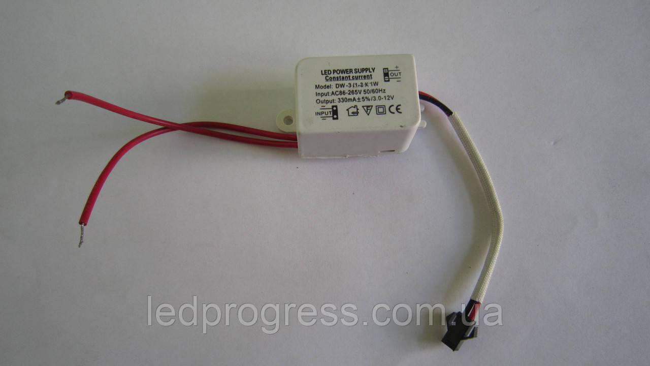 LED драйвер   220V: 1-3*1W (360mA)