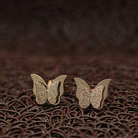 Дитячі сережки "Золоті метелики"