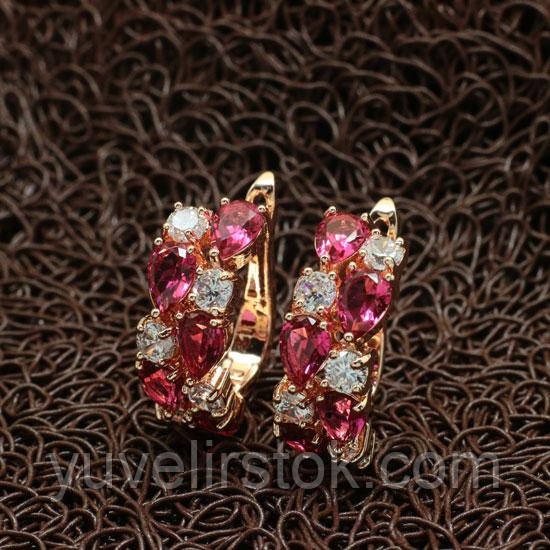 Сережки нареченої "Dolce Pink"