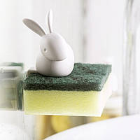 Держатель для губки Sponge Bunny Qualy (белый)