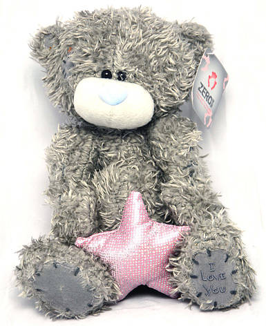 Іграшка "Ведмедик Тедді" із зіркою (плюшевий) 20 см, 2 типи No21-Т, фото 2