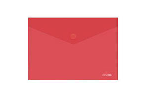 Папка-конверт на кнопці А4 Economix 180мкм фактура глянець, мікс кольорів