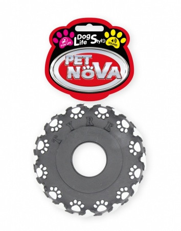 Іграшка для собак Шина з лапою і кісткою Pet Nova 11 см