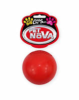 Игрушка для собак Мяч резиновый Pet Nova 5 см красный
