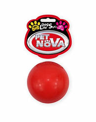 Іграшка для собак М'яч гумовий Pet Nova 5 см червоний