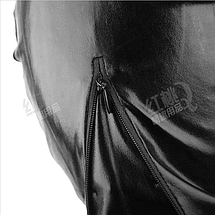 Маска на голову балаклава вінілова вінілова бдсм Open Mouth, фото 5