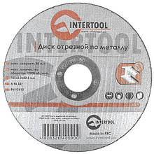 Круг відрізний по металу INTERTOOL CT-4009
