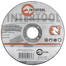 Круг відрізний по металу INTERTOOL CT-4006