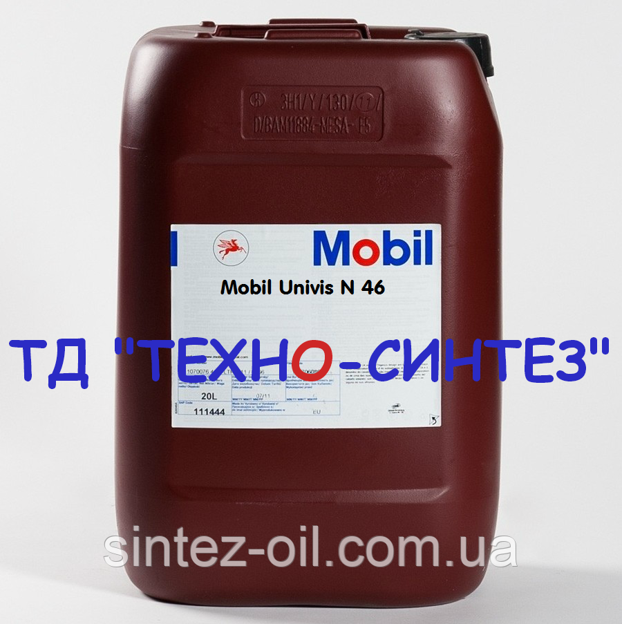 Гидравлическое масло Mobil Univis N 46 20л - фото 2 - id-p605733658