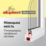 Вікна металопластикові Німецький профіль Aluplast