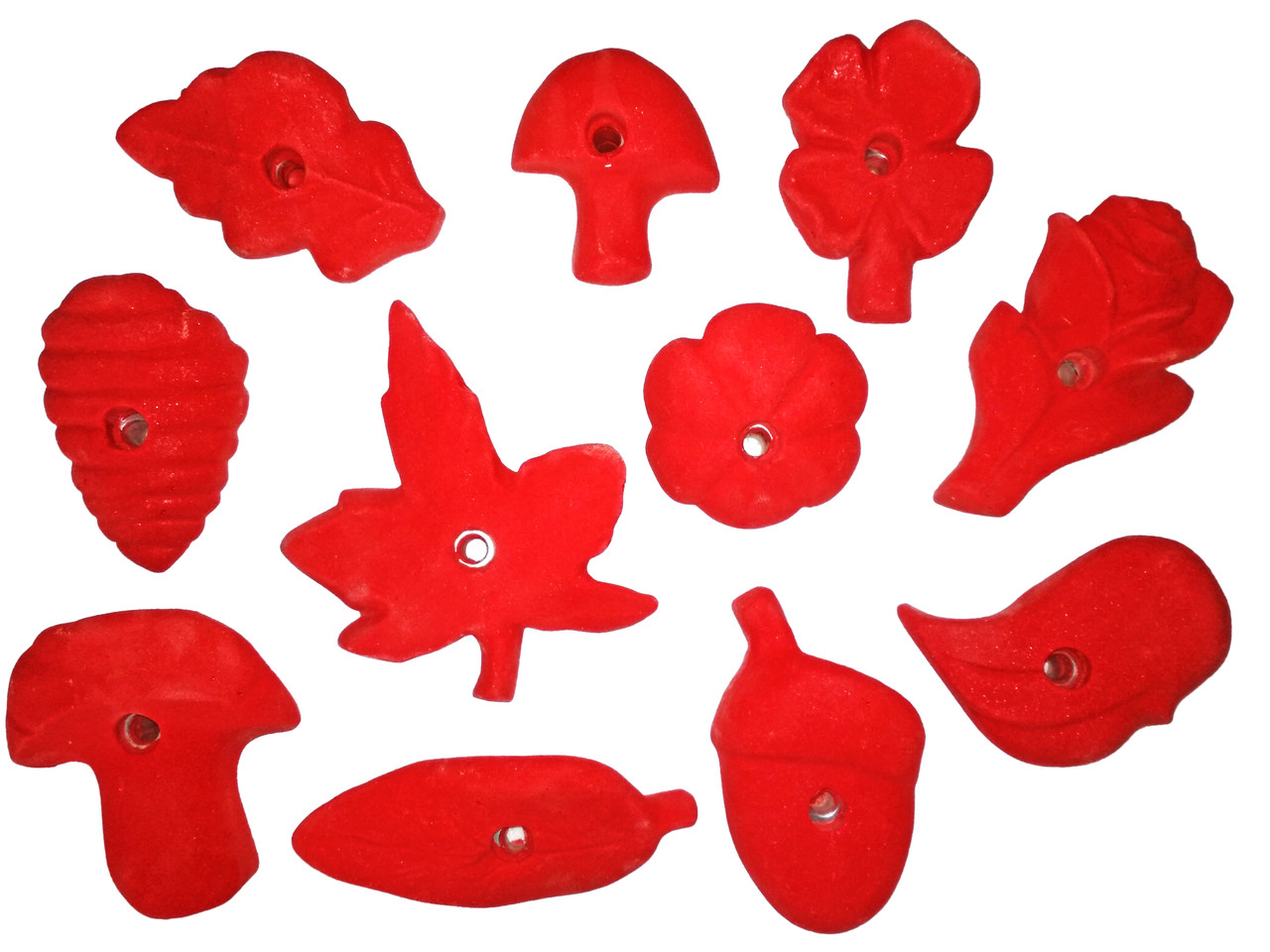 Зацепы для скалодрома Укркомпозит "Растения" цвет красный - фото 1 - id-p543879402