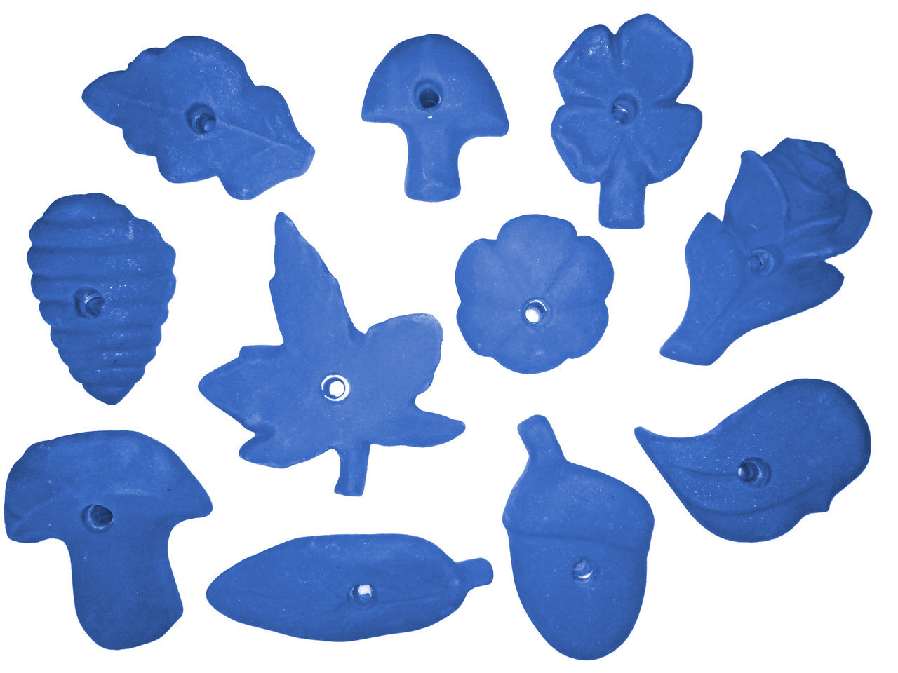 Зацепы для скалодрома Укркомпозит "Растения" цвет синий - фото 1 - id-p605791175