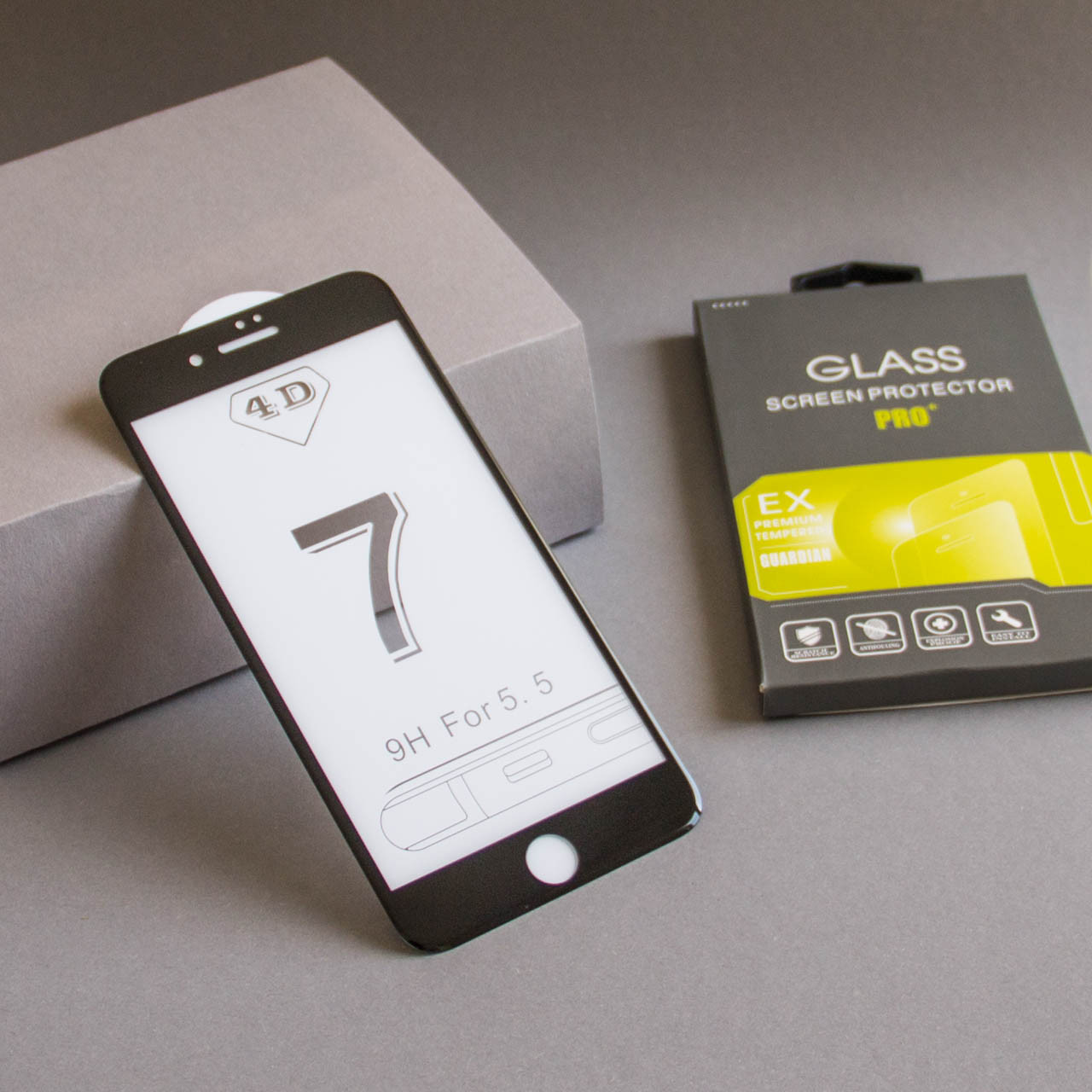 Захисне скло 5D Premium для iPhone 7+ / 8 +  Plus Чорне