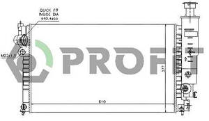 Радіатор охолодження Peugeot 405 92-96 Profit