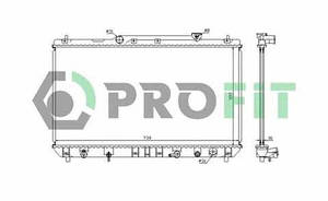 Радіатор охолодження Toyota Camry 96-01 Profit