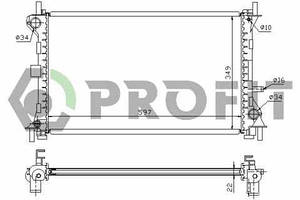 Радіатор охолодження Ford Focus 98-04 Profit