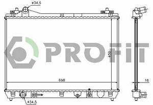 Радіатор охолодження Suzuki Grand Vitara 05 - Profit