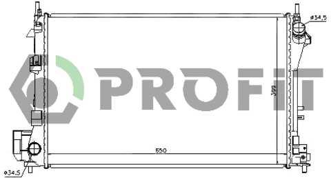 Радіатор охолодження Opel Vectra C 02 - Profit, фото 1
