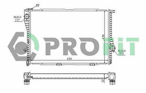 Радіатор охолодження BMW 5 Series E39 95-04 Profit