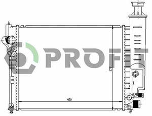 Радіатор охолодження Peugeot 405 87-92 Profit