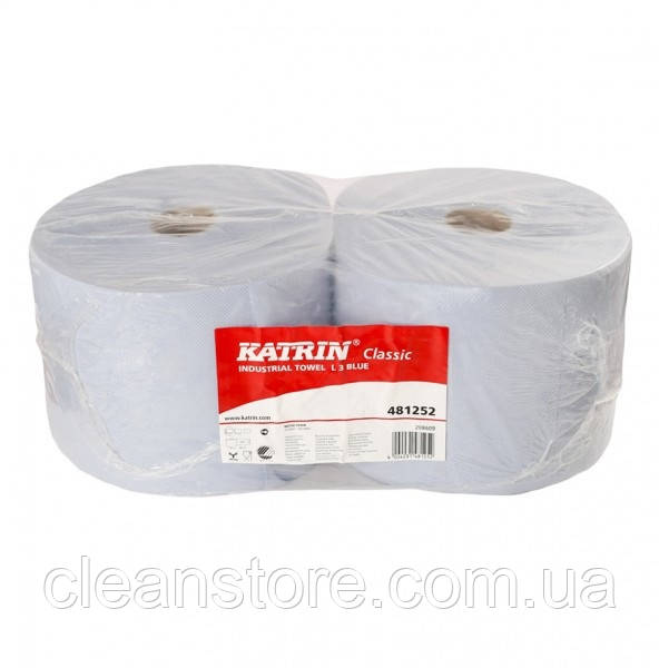 Протиральний папір Katrin Classic L3 Blue lamineted, 2 х 500 відр.