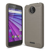 Чохол силіконовий TPU на Moto C Сірий