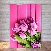 Декоративна Ширма "Рожеві тюльпани"