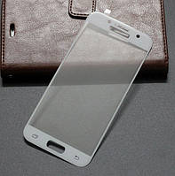 Захисне скло 3D для Samsung A320 (A3 2017) Біле