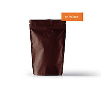 Пакет Дой Пак Бронзовый с Zip-замком металлизированный 80х130мм, 20 грамм кофе