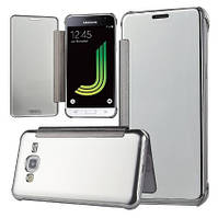 Чохол-книжка Mirror для Samsung J3 300 (2015) Срібною