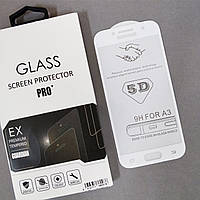 Захисне скло 5D Premium для Samsung A3 320 (2017) White