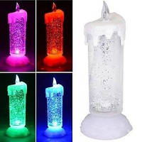 USB свеча светодиодная с блестками Sequinned Led Candle